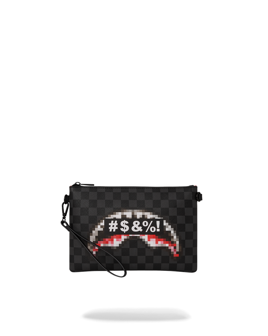 'WHAT THE BEEP' SHARK CROSSOVER CLUTCH