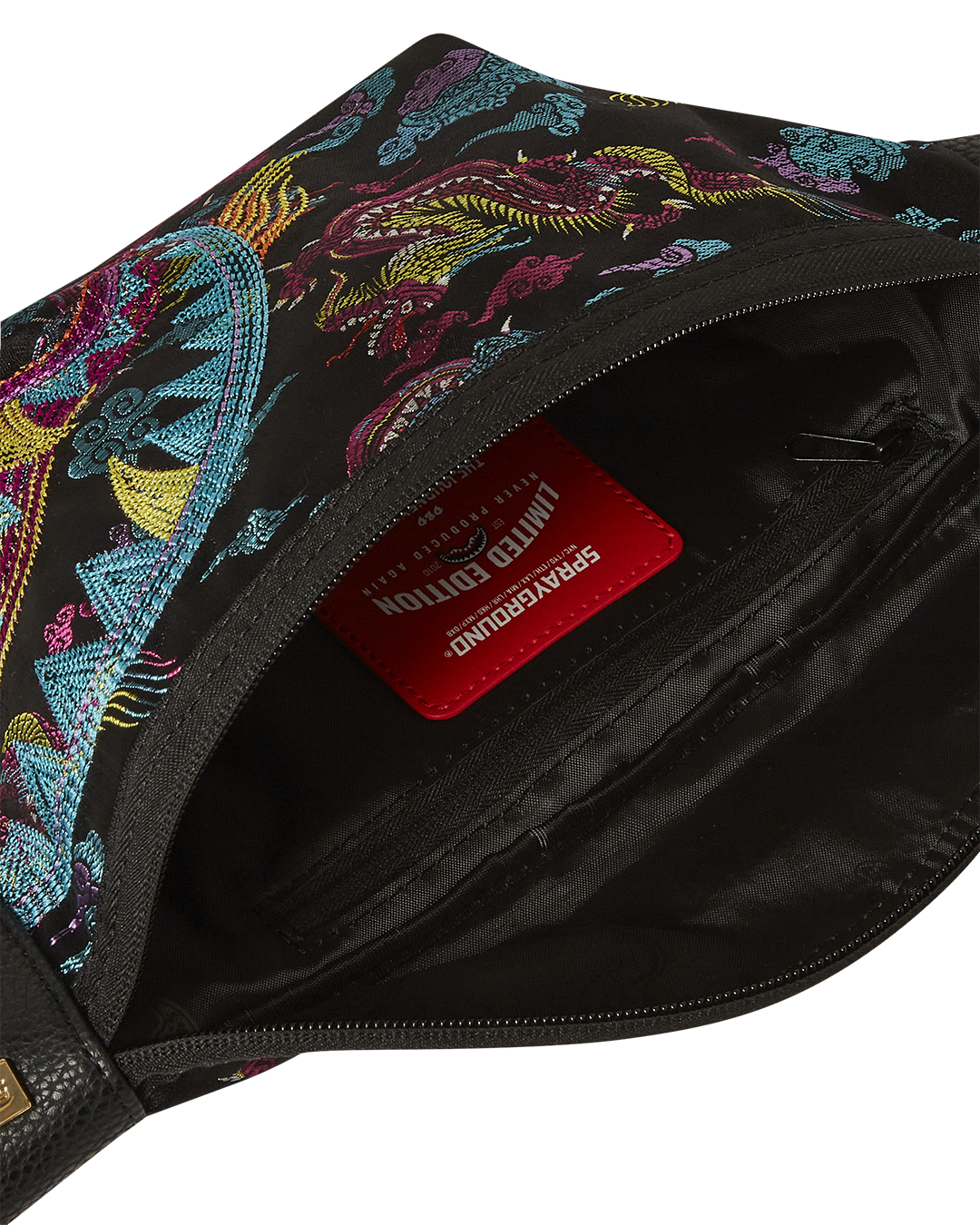 EMBROIDERED DRAGONS SAVVY CROSSBODY